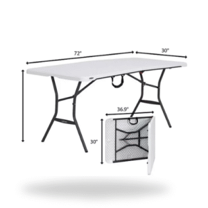 6ft Foldable Table